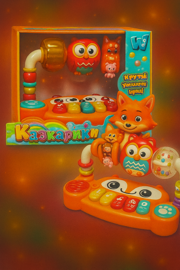 Музичний центр "Казкарики" 83339 (36) "WToys", ОЗВУЧ. УКР. МОВОЮ, світло, пісні, казки, вірші, брязк