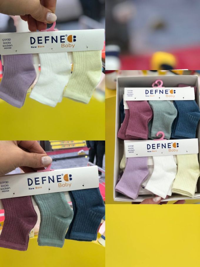 Шкарпетки NB DEFNE BABY  (ціна за 3шт)