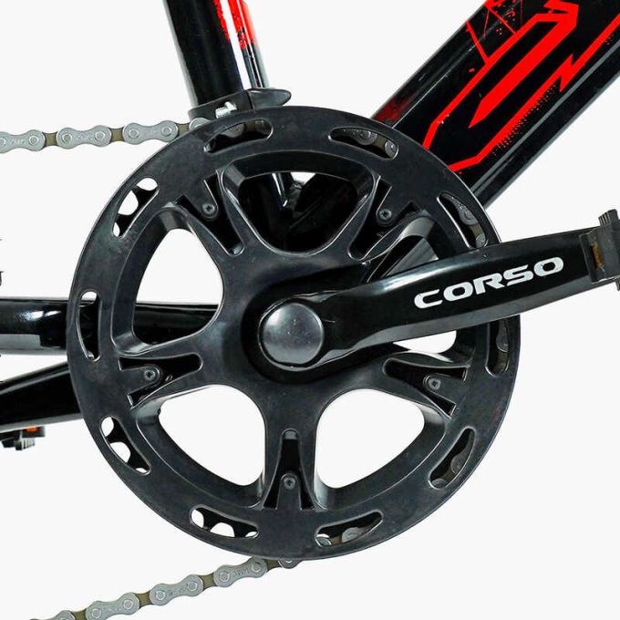 Дитячий спортивний велосипед 20’’ Corso «CRANK» CR-20422 (1) сталева рама, обладнання LTWOO-A2, 7 швидкостей, зібран на 75