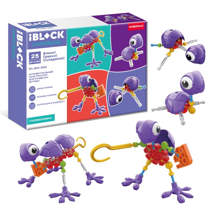 Конструктор IBLOCK PL-921-320 25дет., інструкція у комплекті, короб.20*6,5*15см