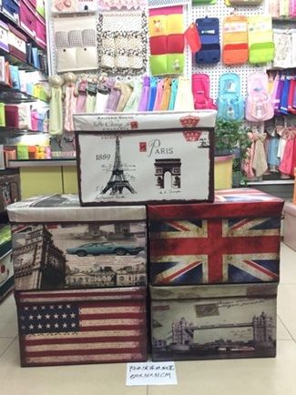 Кошик-скриня для іграшок арт. CLR602  (20шт)4 види, з кришкою, р-р іграшки 50*31*31см,  пакет 50*31*5см