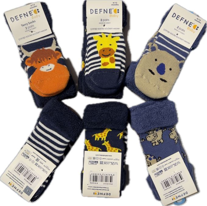 Махрові шкарпетки DEFNE Baby 3-4р E010-22 ціна за 1 пару