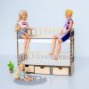 Двох'ярусне ліжко для Барбі з висувними ящиками NestWood Еко (kmb006eco)