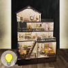 Ляльковий будиночок NestWood Великий особняк Еко із освітленням та меблями вітальня (kdl003eO)