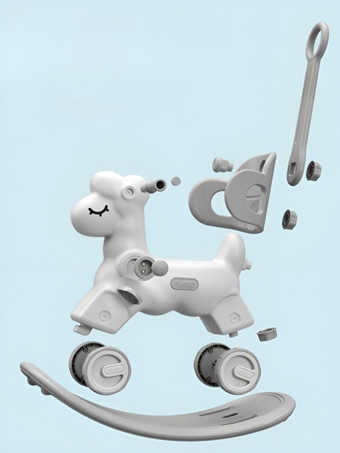 Коник-гойдалка 3в1 Terrio “Sheepy” Рожева