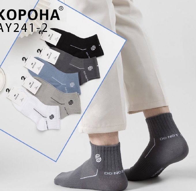Шкарпетки Чоловічі №241-2 (уп 12 шт) хлопок низьки