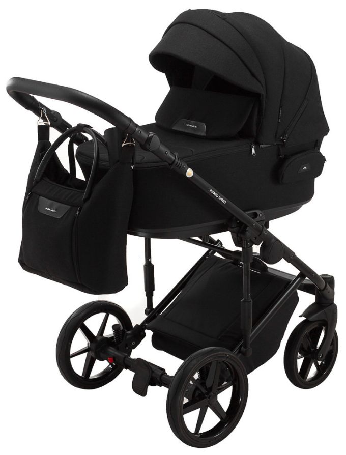 Коляска 2 в 1 Adamex Porto Light Tip TK-53 чорний