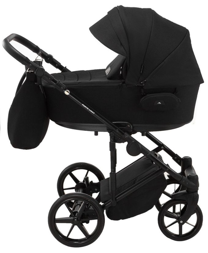 Коляска 2 в 1 Adamex Porto Light Tip TK-53 чорний
