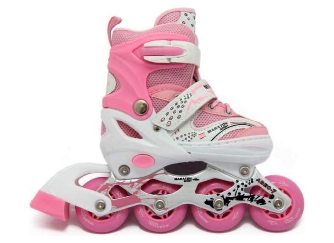 Ролики Maraton Oscar M(34-37) pink (1 кор. (6 пар) Розовый)