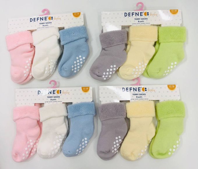 Махрові шкарпетки DEFNE  Baby 18-24м K010-22/23 ціна за 1 пару