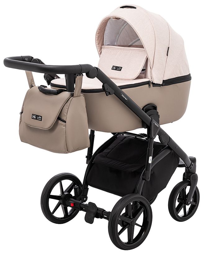 Коляска 2 в 1 Adamex Nola PS-160 бежевий / капучино