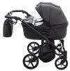 Коляска 2 в 1 для двійні Adamex Leo Duo Eco SA-2 чорний