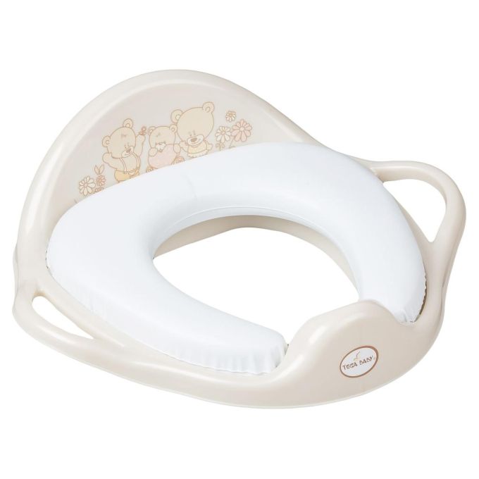 Накладка на унітаз м'яка Tega TEDDY BEAR Soft Toilet trainer MS-020-119 beige (бежевий)
