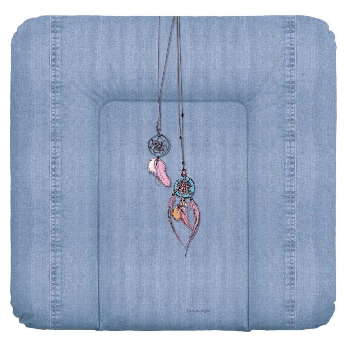 Повивальний матрац мʼякий Ceba Baby Soft medium changing mat (75x72 cm) W-144-119-598 denim style dream catcher blue