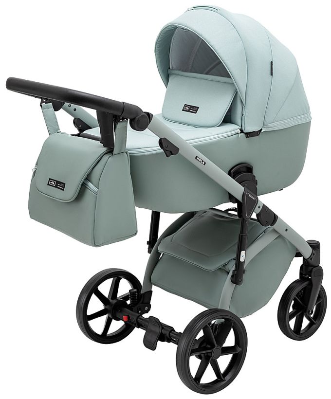 Коляска 2 в 1 Adamex Nola Natura 8 mint