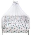 Дитяча постіль Babyroom Gold RG-08 білий (літаки, повітряні кулі)