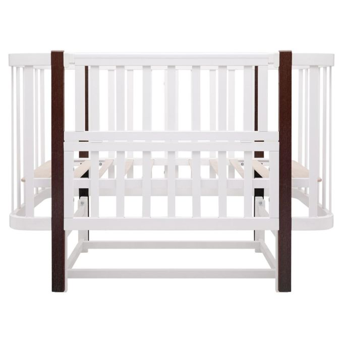 Ліжко Babyroom Місяць LU-2 маятник білий / венге