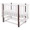 Ліжко Babyroom Місяць LU-2 маятник білий / венге