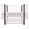 Ліжко Babyroom Місяць LU-2 маятник білий / венге