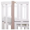 Ліжко Babyroom Місяць LU-3 маятник, шухляда білий / капучино