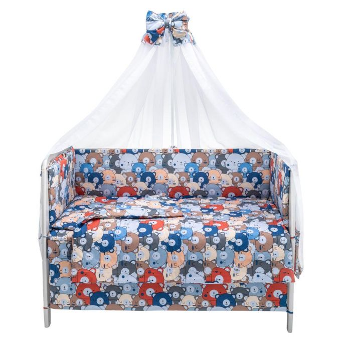 Дитяча постіль Babyroom Gold RG-08 різнокольорові ведмедики