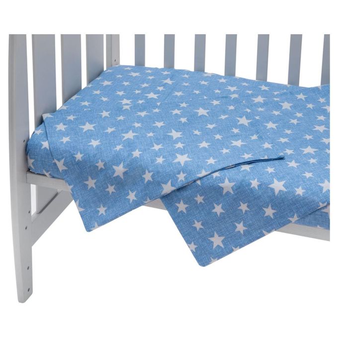 Змінний комплект Babyroom Gold RG-08 синій (білі зірочки)
