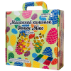 Килимок масажний "Пазли Мікс" 9 елементів для дівчинки 27x28 см