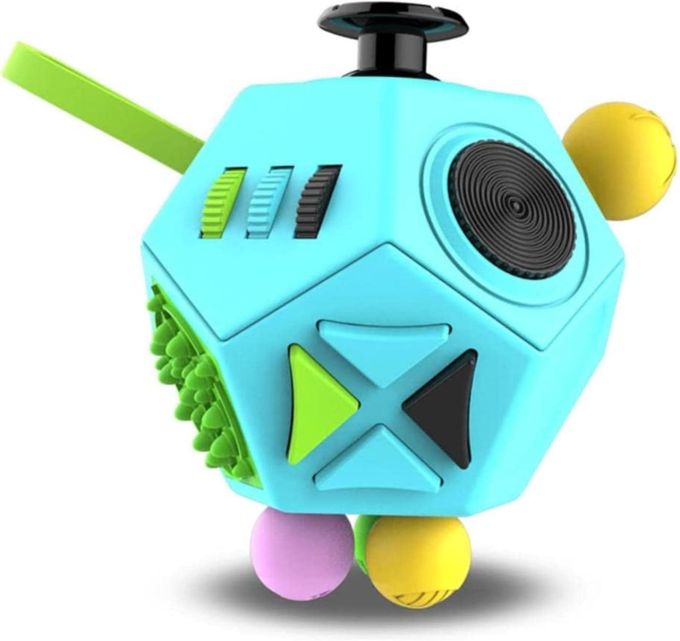 Кубик Fidget для розвитку дрібної моторики Сенсорна іграшка-антистрес 7x7 см