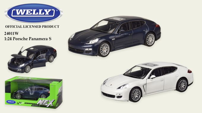 Машина мет. WELLY арт. 24011W 1:24 PORSCHE PANAMERA S, 2 кольори, короб. 23*11*10 см, р-н і