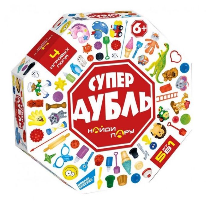 Игра детская настольная "Супер Дубль"
