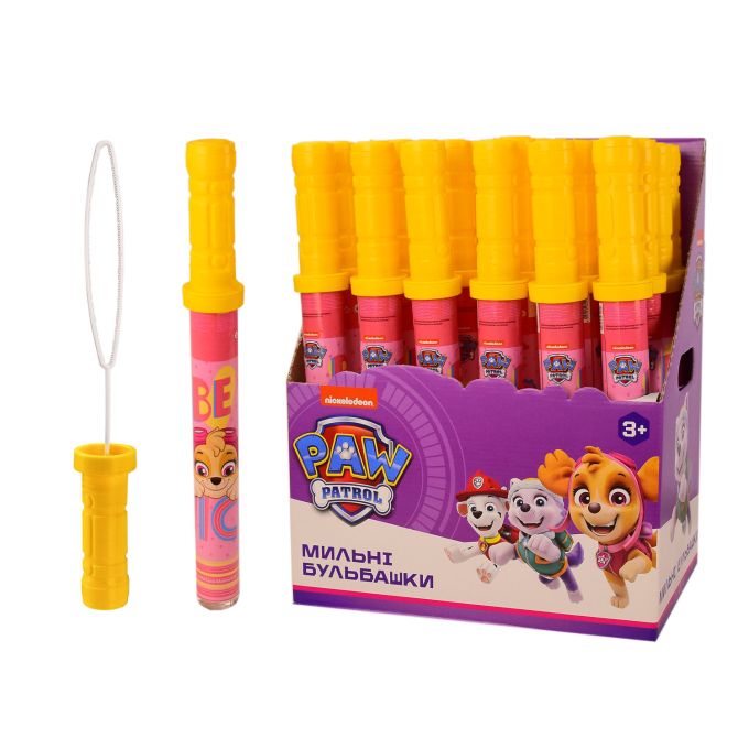 Мильні бульбашки KC-0064 Paw Patrol рожевий 160 мл. 24 шт у блоці,