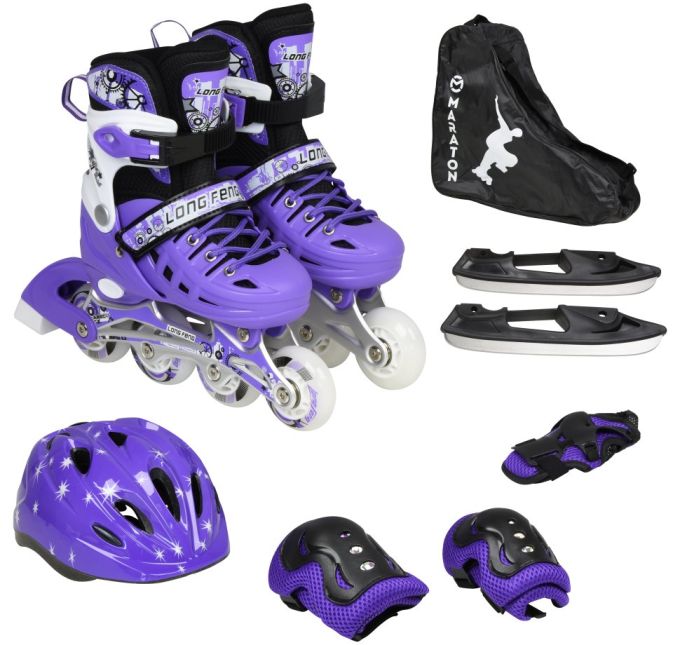 Набор 2in1 Maraton Ice S (31-34) purple (1 кор. (6 шт) )