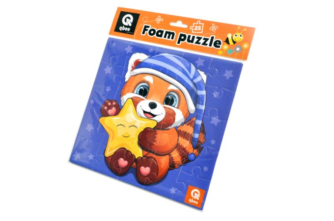 М'які фомові пазли - 25 елм. "Зоряний Єнотик "р. 23*23 см. QB100-006 qbee