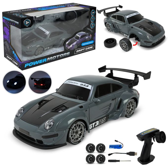 Машина р/к арт. PM3424-2 (24шт/2) "POWERMOTORS" 1:20,акум.,подсветка,10км/год,у коробці