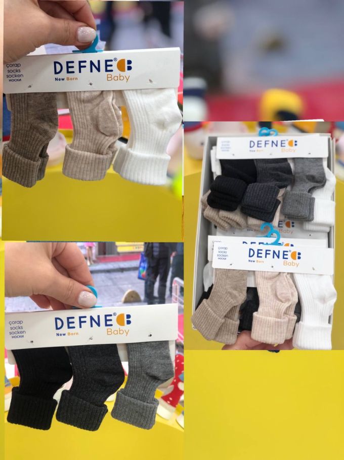 Шкарпетки дитячі NB DEFNE BABY (ціна за 3 пари)