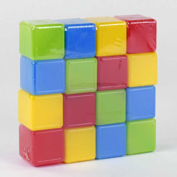 гр Кубики кольорові 16 шт. (20) 05063 "M Toys"  ¶