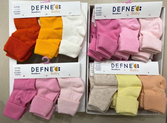 Шкарпетки дитячі NB DEFNE BABY (ціна за 3 пари)