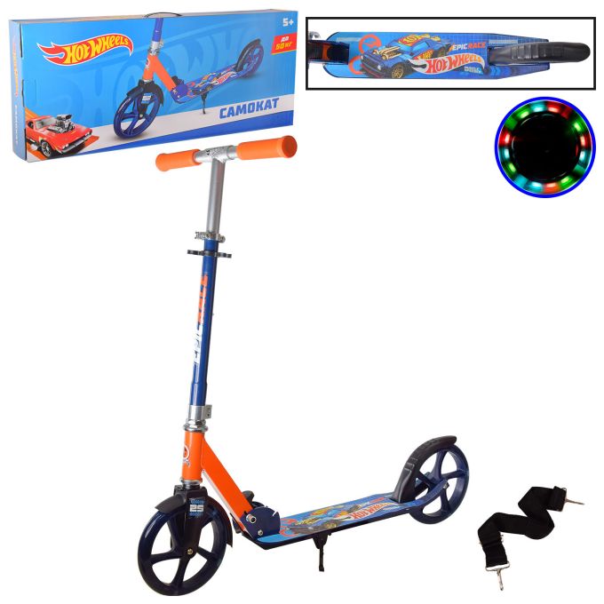 Самокат міський 2-х коліс. арт.SC22021 (4 шт) Hot Wheels, алюміній/сталь, колеса PU 200 мм, короб. 74*12*31 см