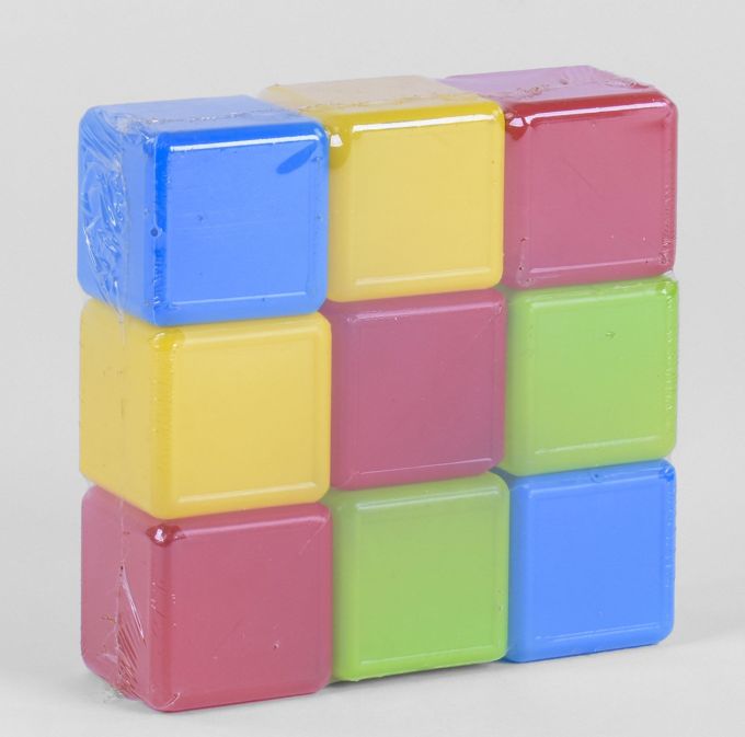 гр Кубики кольорові 9 шт. 05061  "M Toys"