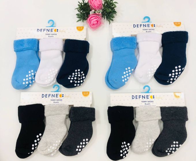 Махрові шкарпетки DEFNE Baby 6-12м E011-22 ціна за 1 пару
