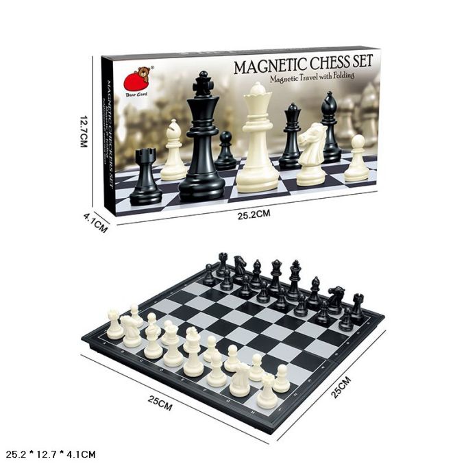 Шахи магнітні арт. 2210-B (48шт)    короб. 25,2*4,1*12,7см