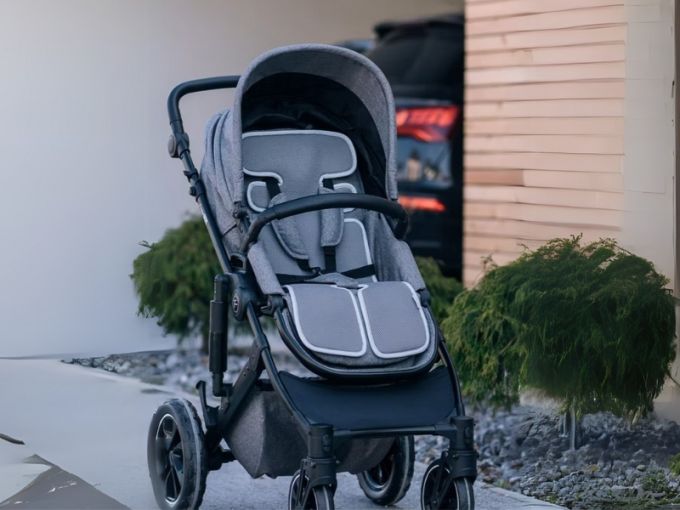 Підкладка для коляски та автокрісла FreeON, grey - white
