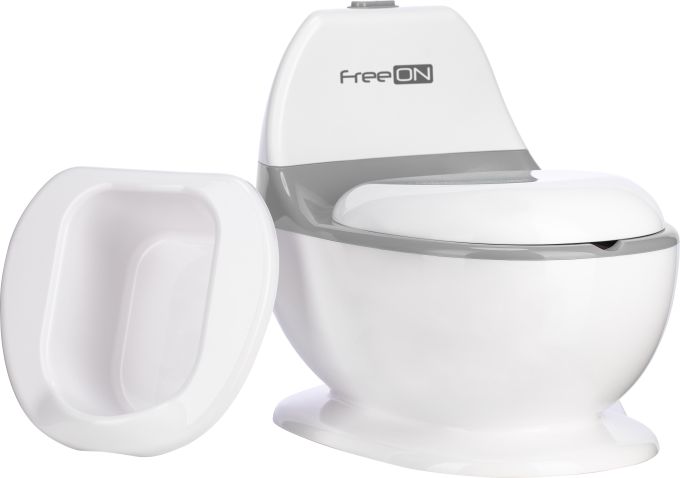 Дитячий горщик FreeON зі звуком змиву, white
