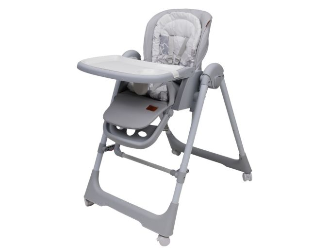 Стілець-гойдалка для годування дитини 2 в 1 VELANO Nomi, light grey