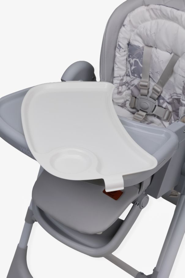 Стілець-гойдалка для годування дитини 2 в 1 VELANO Nomi, light grey