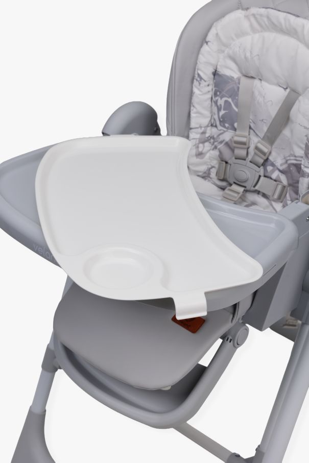 Стілець-гойдалка для годування дитини 2 в 1 VELANO Nomi, light grey