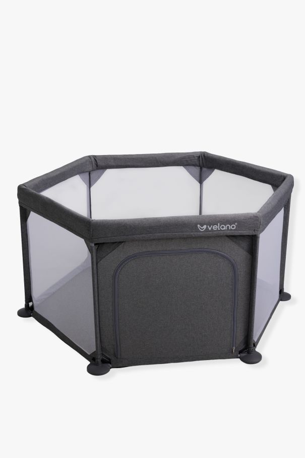 Манеж дитячий шестикутний VELANO Star, grey