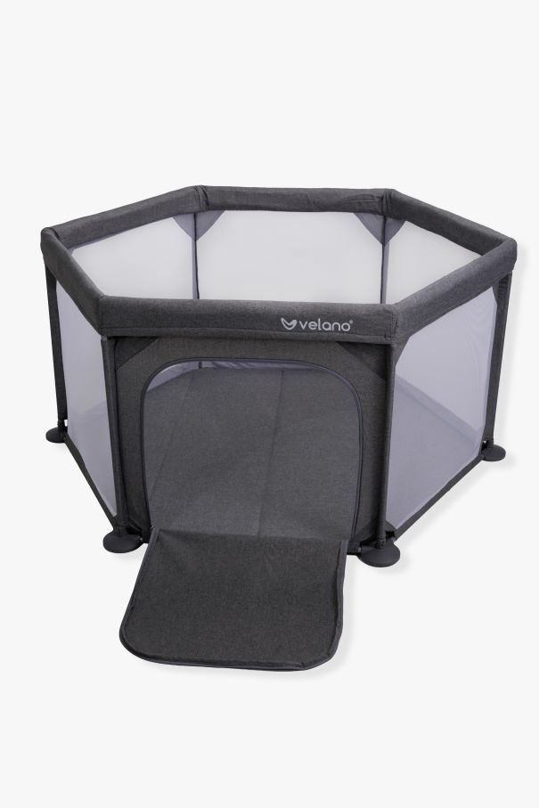 Манеж дитячий шестикутний VELANO Star, grey