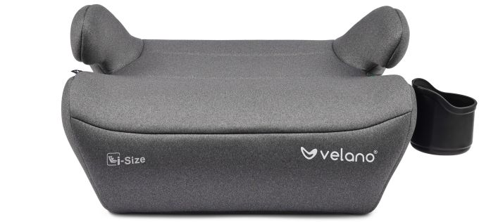 Бустер VELANO Primo i-Size 125–150 см, ISOFIX + підстаканник, grey