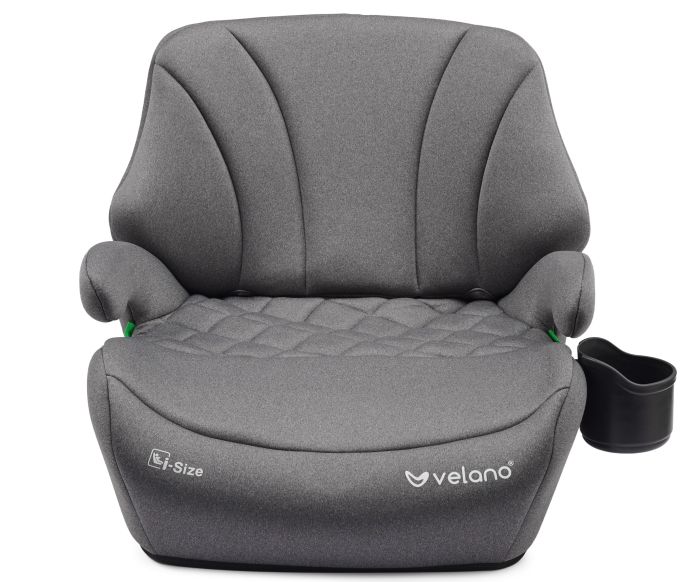Бустер VELANO Gravo i-Size 125–150 см, ISOFIX + підстаканник, grey